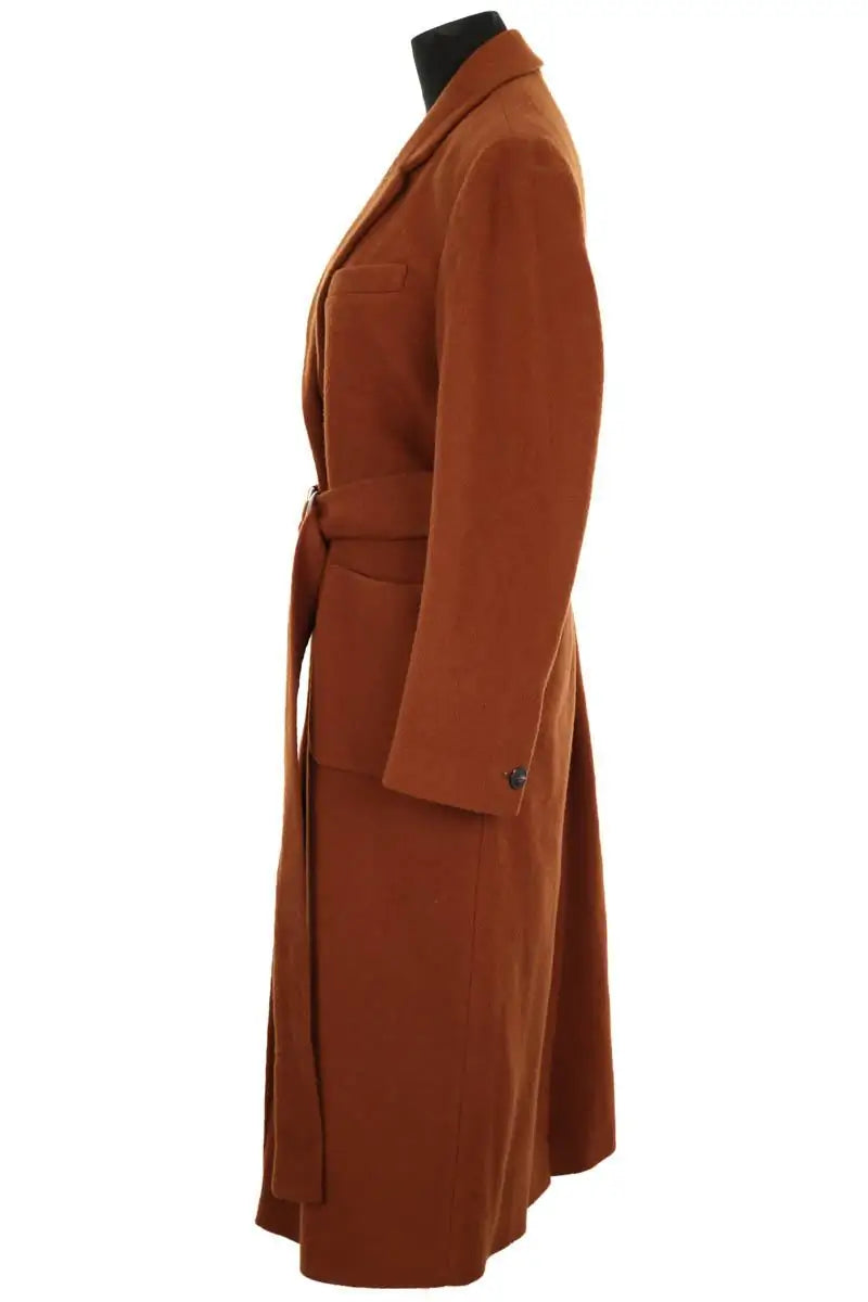 Manteau American Vintage Marron en Laine