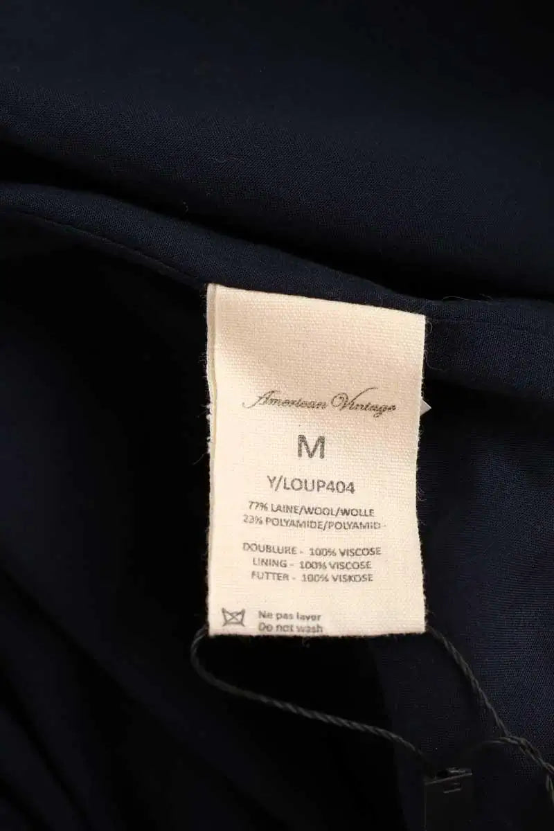 Manteau American Vintage Marron en Laine