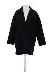 Manteau American Vintage Noir en Laine, taille S - Seconde Main