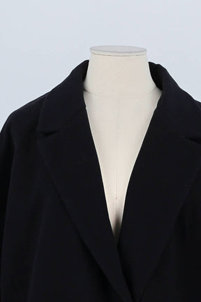Manteau American Vintage Noir en Laine