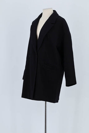 Manteau American Vintage Noir en Laine