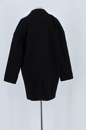Manteau American Vintage Noir en Laine