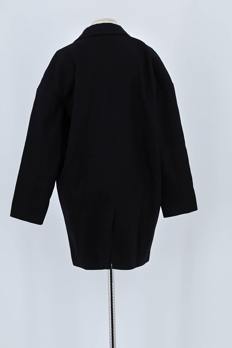 Manteau American Vintage Noir en Laine
