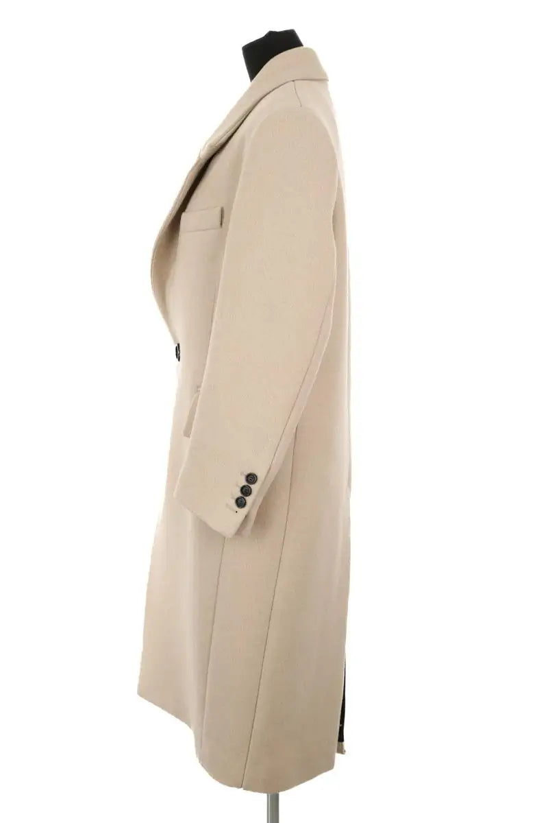 Manteau Ami Beige en Laine