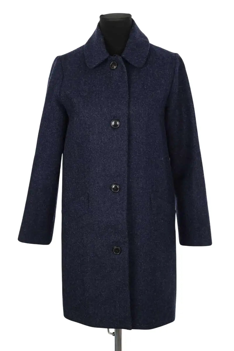 Manteau APC Marine en Laine, taille S - Seconde Main