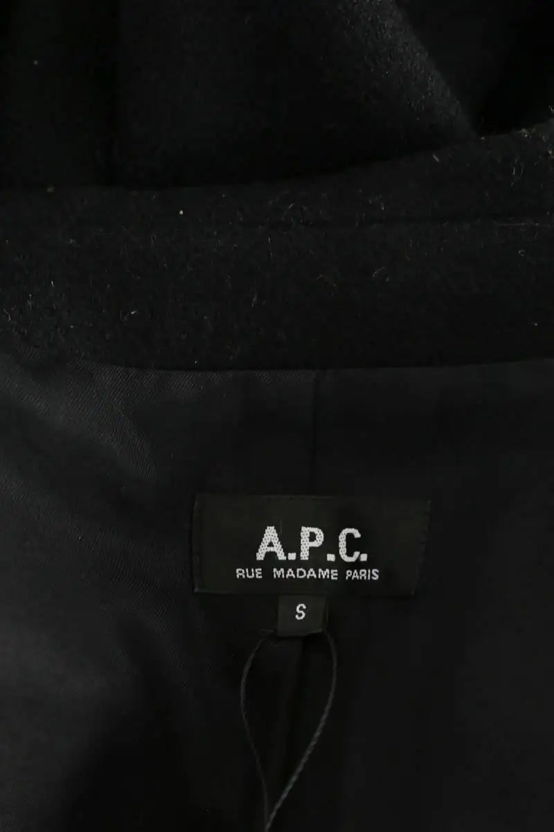 Manteau APC Noir en Laine