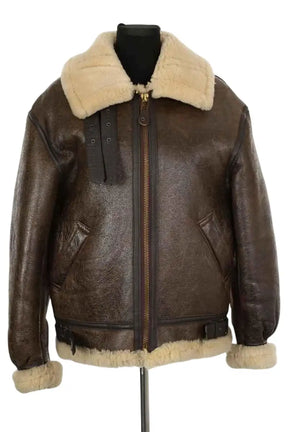 Manteau Avirex Marron en Cuir, taille L - Seconde Main