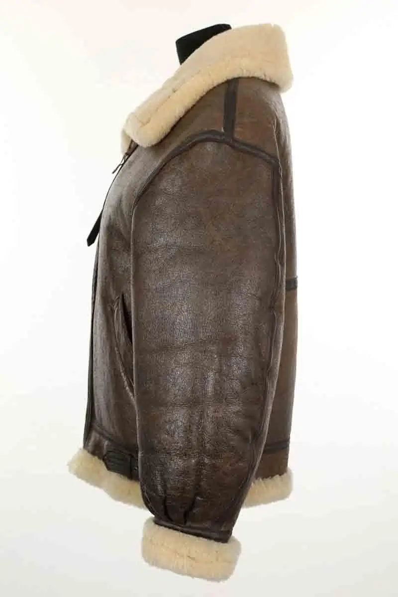 Manteau Avirex Marron en Cuir