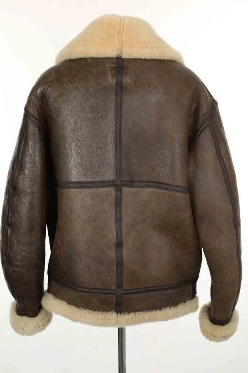 Manteau Avirex Marron en Cuir