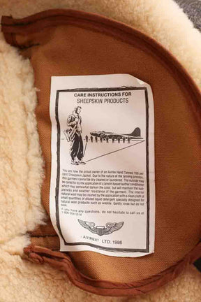Manteau Avirex Marron en Cuir
