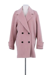 Manteau Barbara Bui Rose en Laine, taille S - Seconde Main