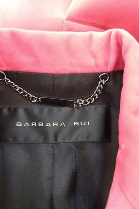 Manteau Barbara Bui Rose en Velours