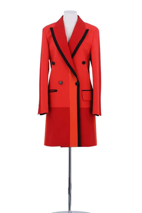 Manteau Barbara Bui Rouge en Synthétique, taille S - Seconde Main