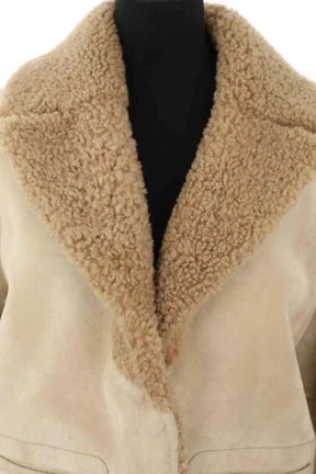 Manteau Ba&Sh Beige en Daim