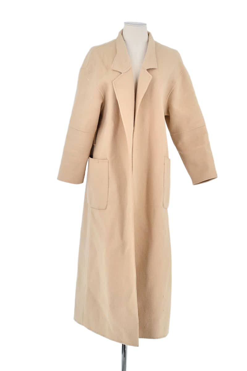 Manteau Bash Beige en Laine, taille S - Seconde Main