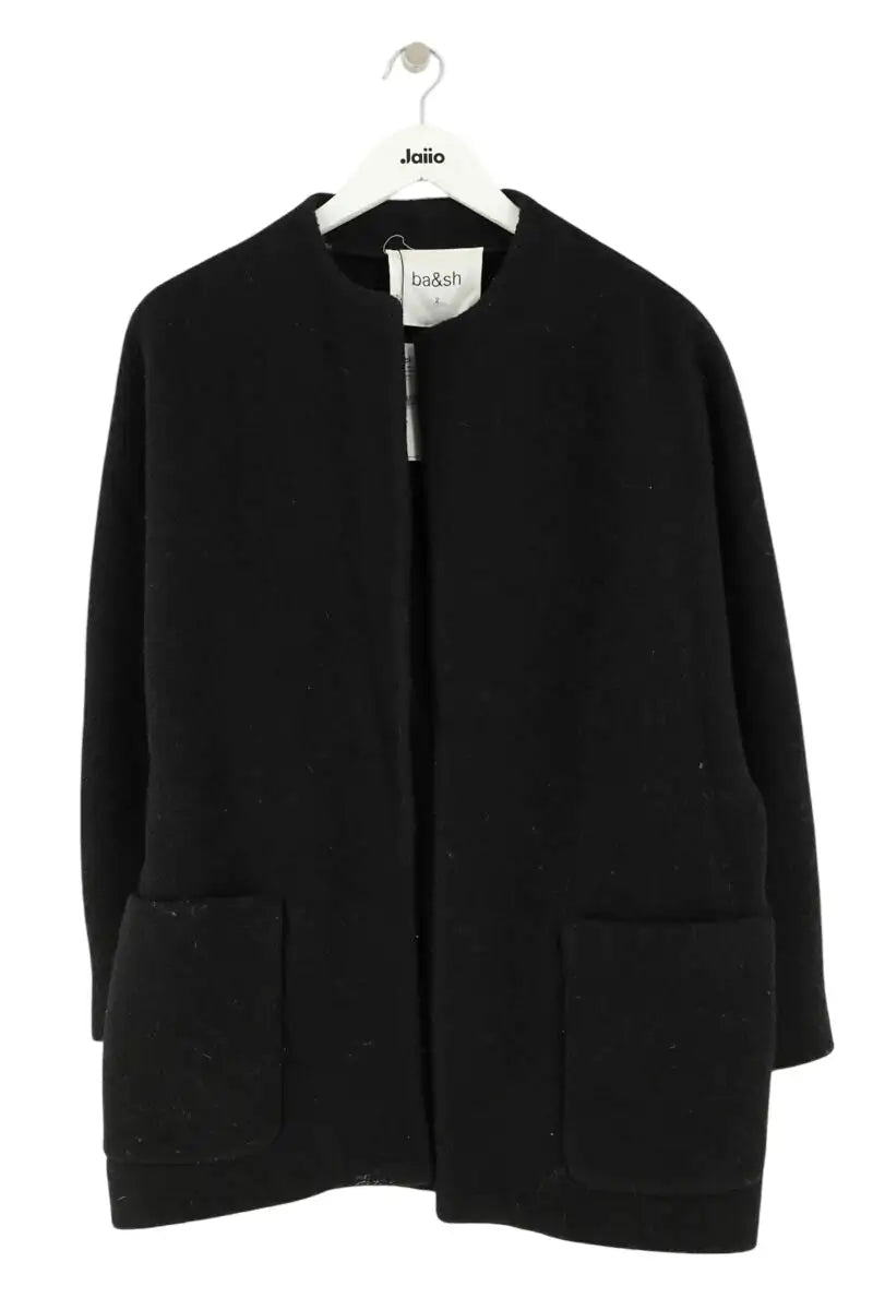 Manteau Ba&Sh Clif Noir en Laine, taille M - Seconde Main