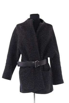 Manteau Ba&Sh Gris en Laine, taille S - Seconde Main
