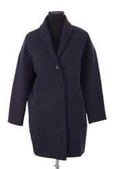 Manteau Ba&Sh Marine en Coton, taille S - Seconde Main