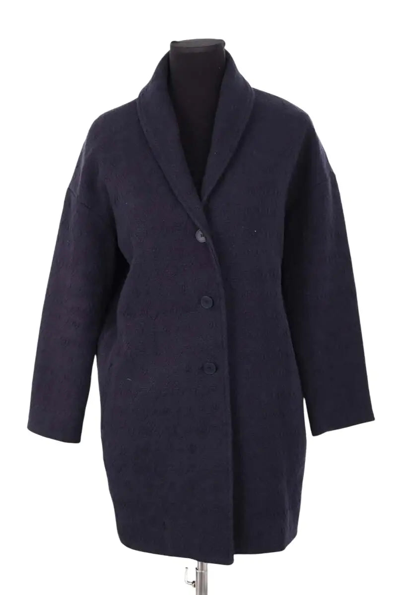 Manteau Ba&Sh Marine en Coton, taille S - Seconde Main