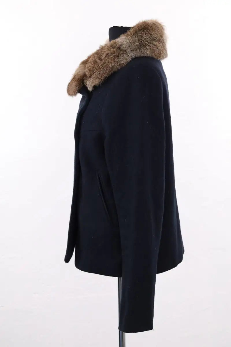 Manteau Ba&Sh Marine en Laine