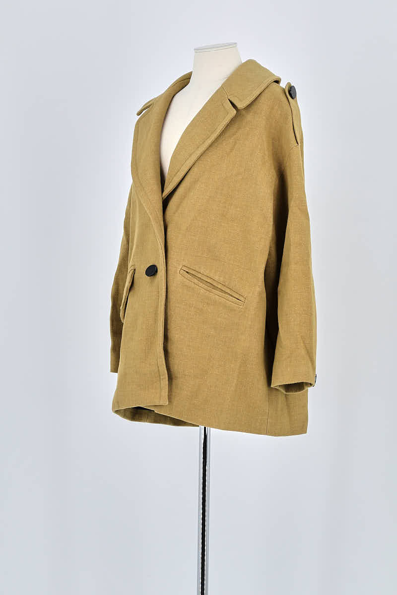 Manteau Bash Marron en Coton