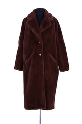 Manteau Ba&Sh Marron en Synthétique, taille L - Seconde Main