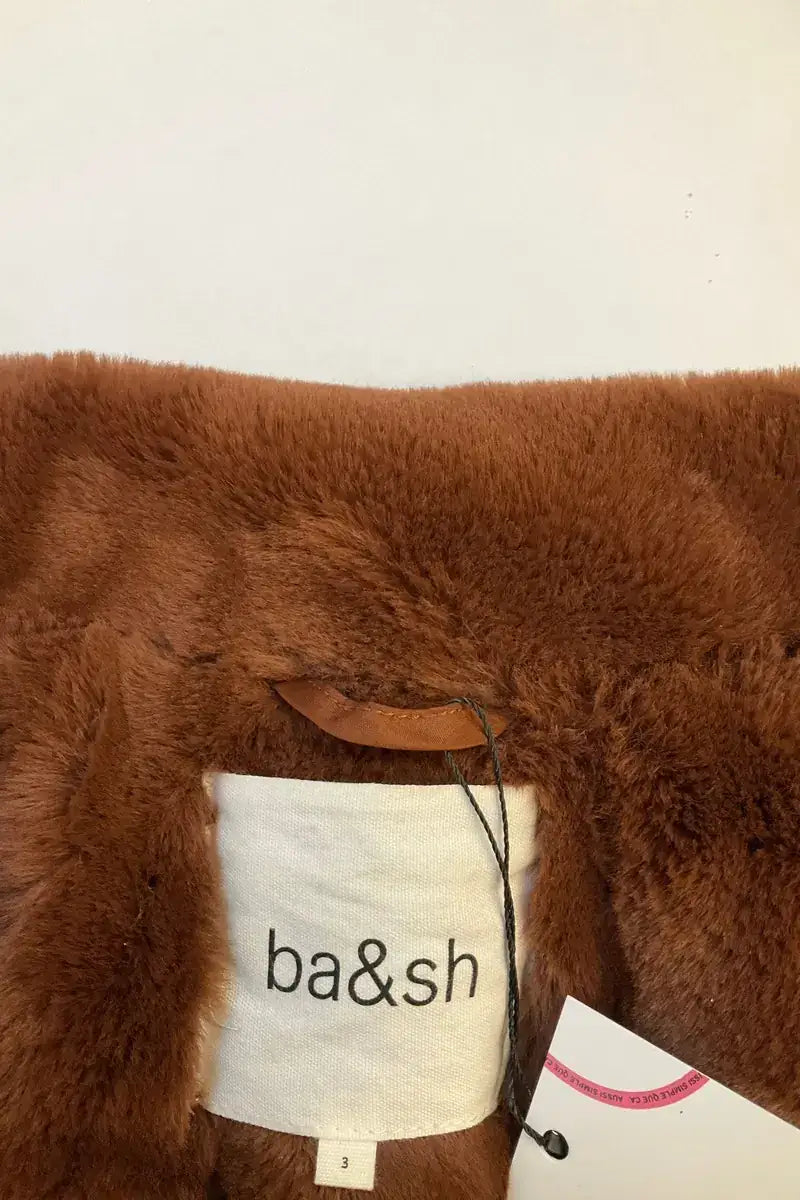 Manteau Ba&Sh Marron en Synthétique