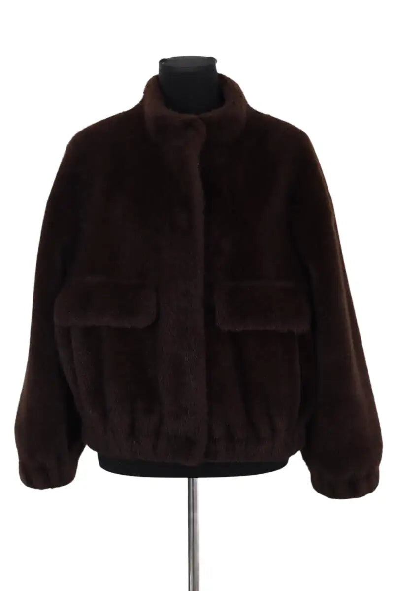 Manteau Ba&Sh Marron en Synthétique, taille S - Seconde Main