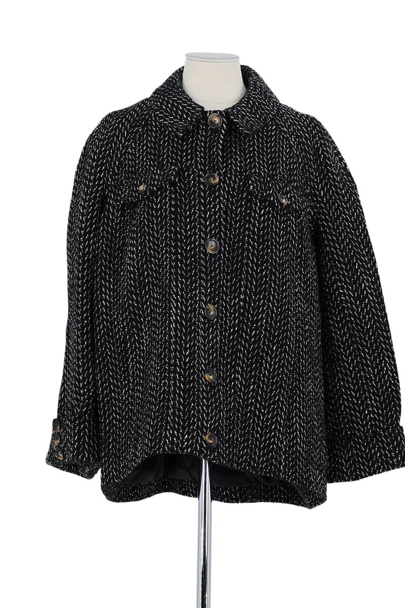 Manteau Bash Noir en Coton, taille M - Seconde Main