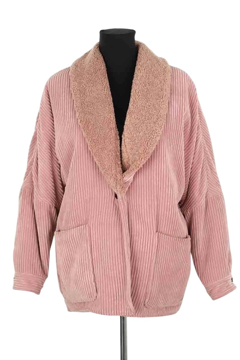 Manteau Bash Vianney Rose en Polyester, taille S - Seconde Main