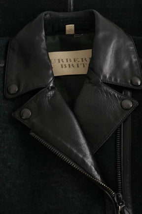 Manteau Burberry Bleu en Laine