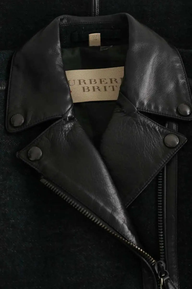 Manteau Burberry Bleu en Laine