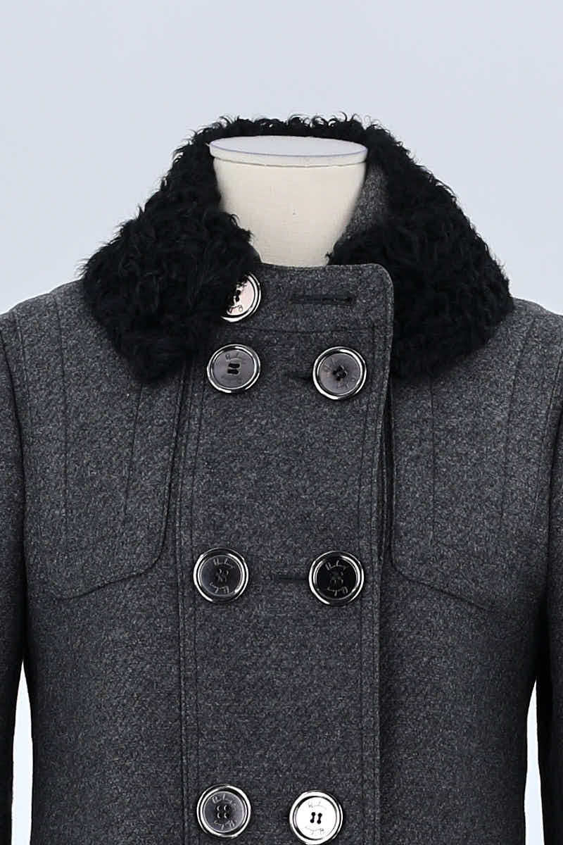 Manteau Burberry Gris en Laine
