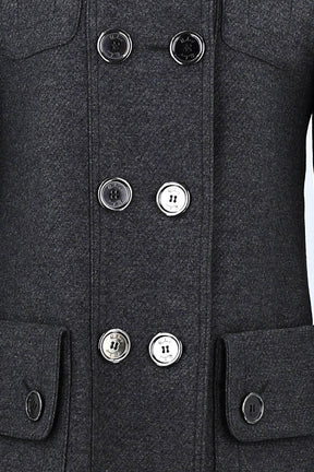 Manteau Burberry Gris en Laine