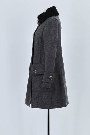 Manteau Burberry Gris en Laine