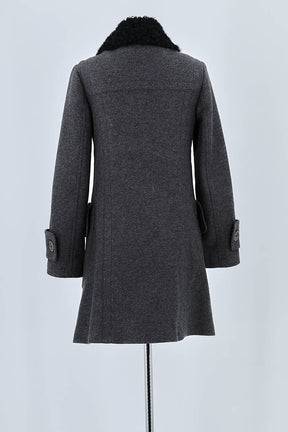 Manteau Burberry Gris en Laine