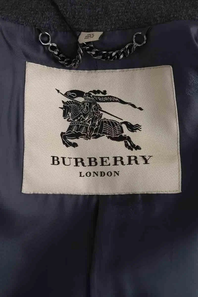 Manteau Burberry Gris en Laine
