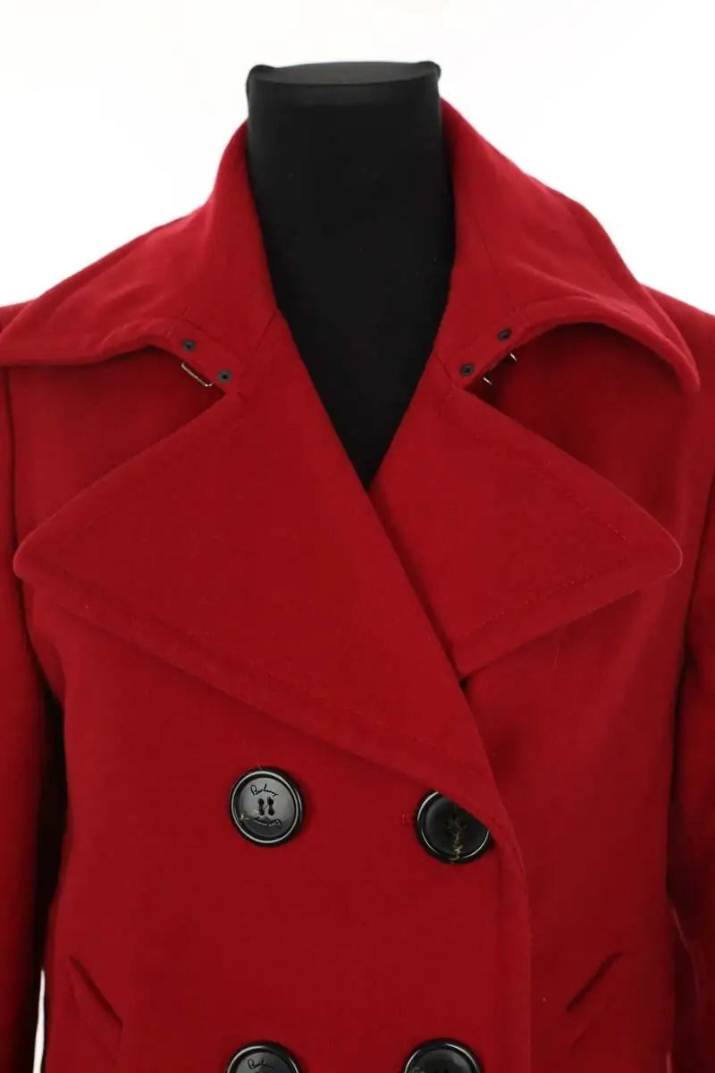Manteau Burberry Rouge en Laine