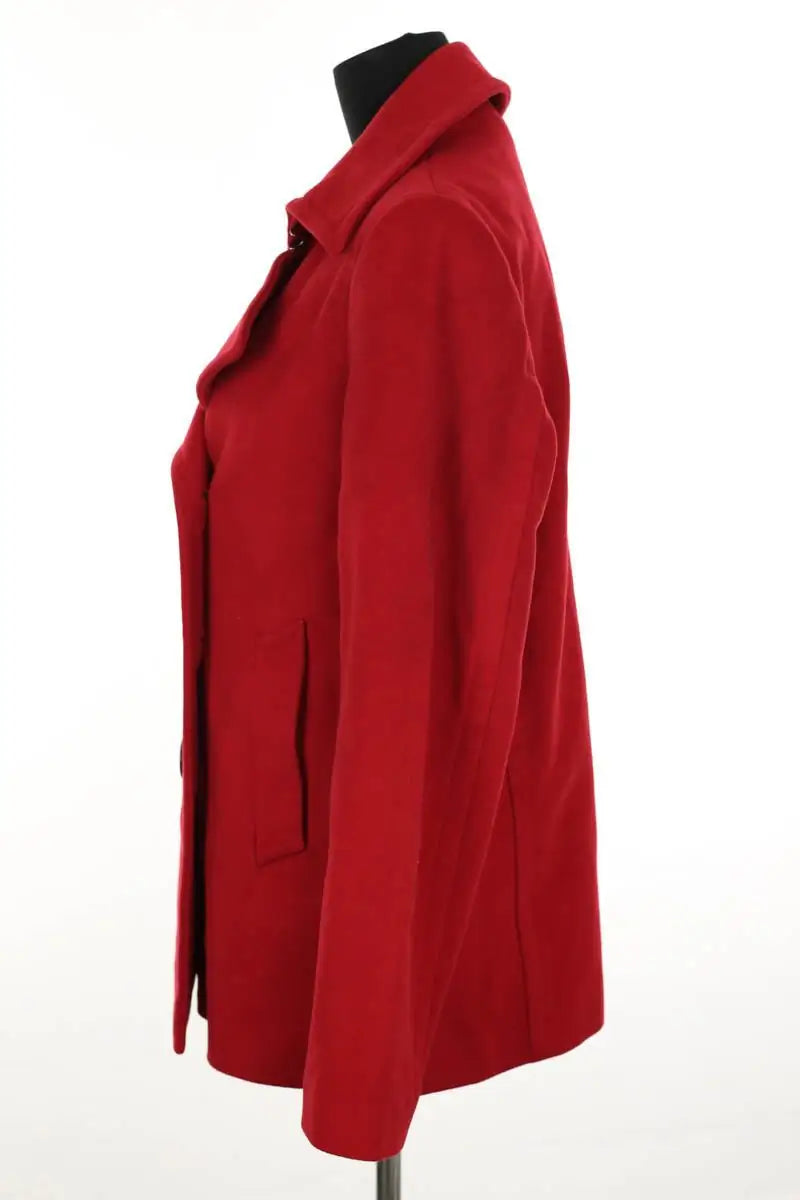 Manteau Burberry Rouge en Laine