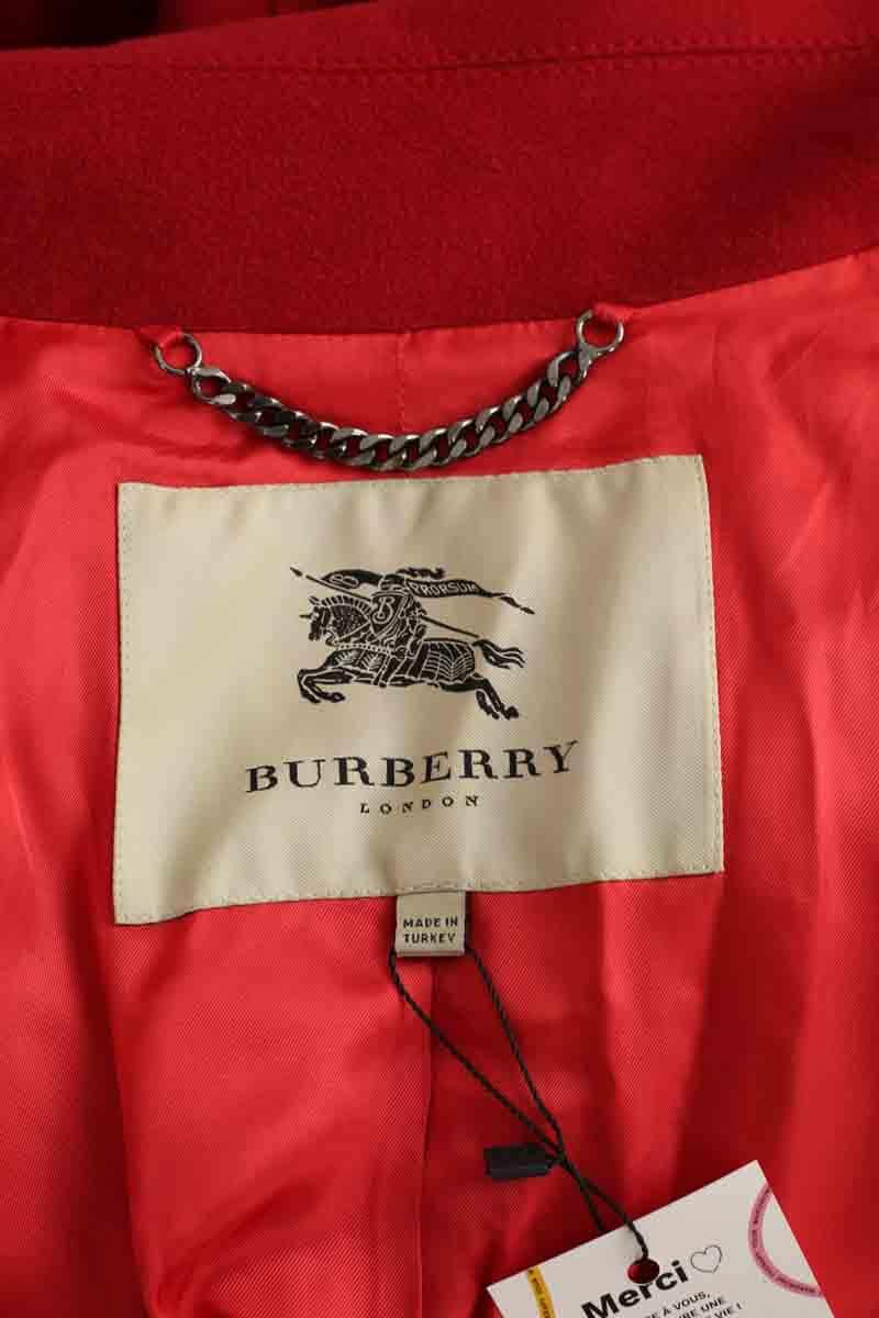 Manteau Burberry Rouge en Laine