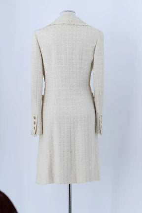 Manteau Chanel Beige en Coton