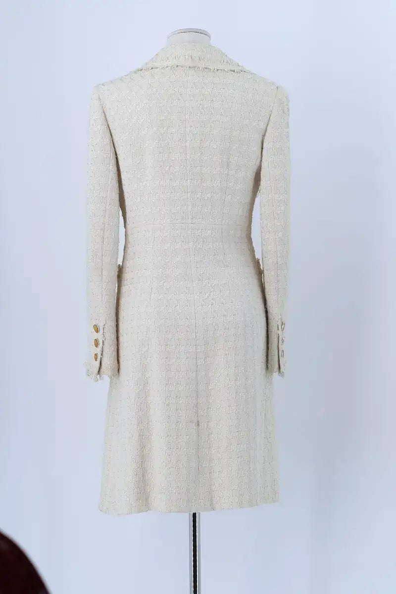 Manteau Chanel Beige en Coton