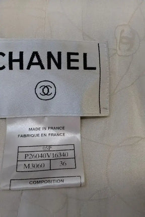 Manteau Chanel Beige en Coton