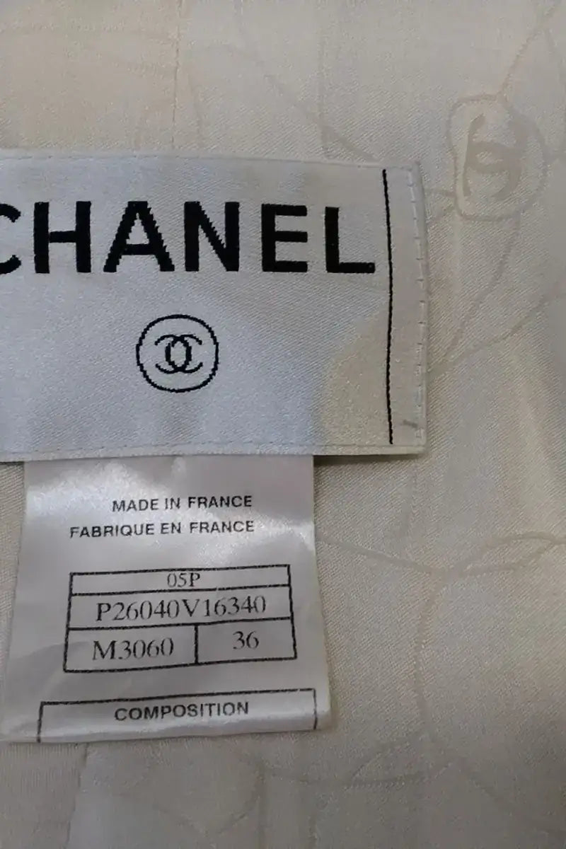 Manteau Chanel Beige en Coton