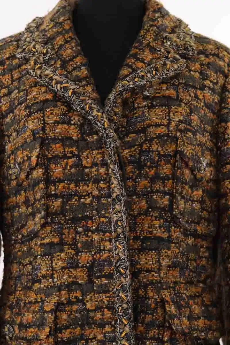 Manteau Chanel Multicolore en Tweed