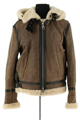 Manteau Chloé Marron en Cuir, taille XS - Seconde Main
