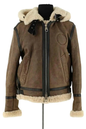 Manteau Chloé Marron en Cuir, taille XS - Seconde Main