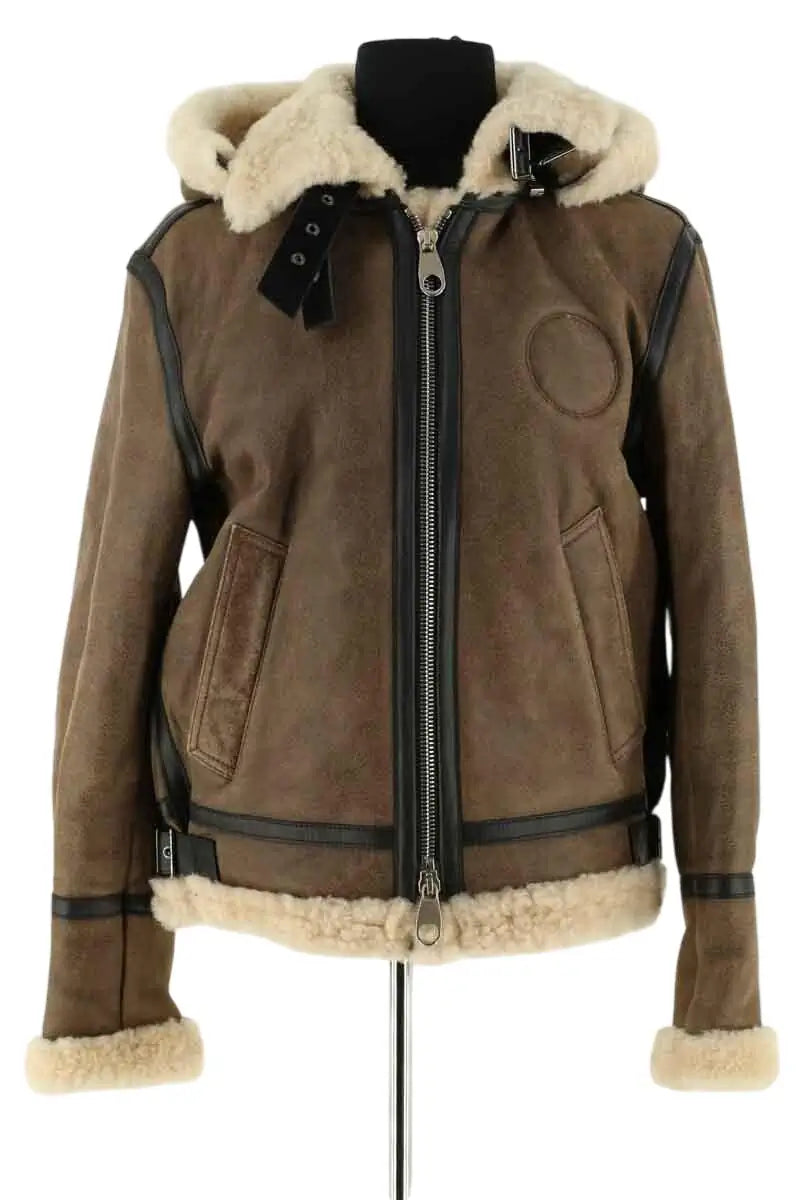 Manteau Chloé Marron en Cuir, taille XS - Seconde Main