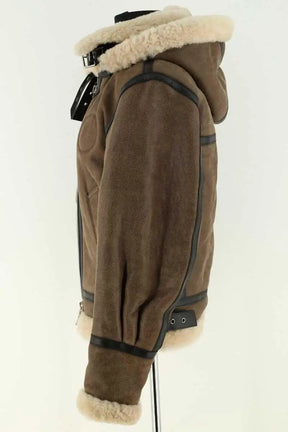 Manteau Chloé Marron en Cuir