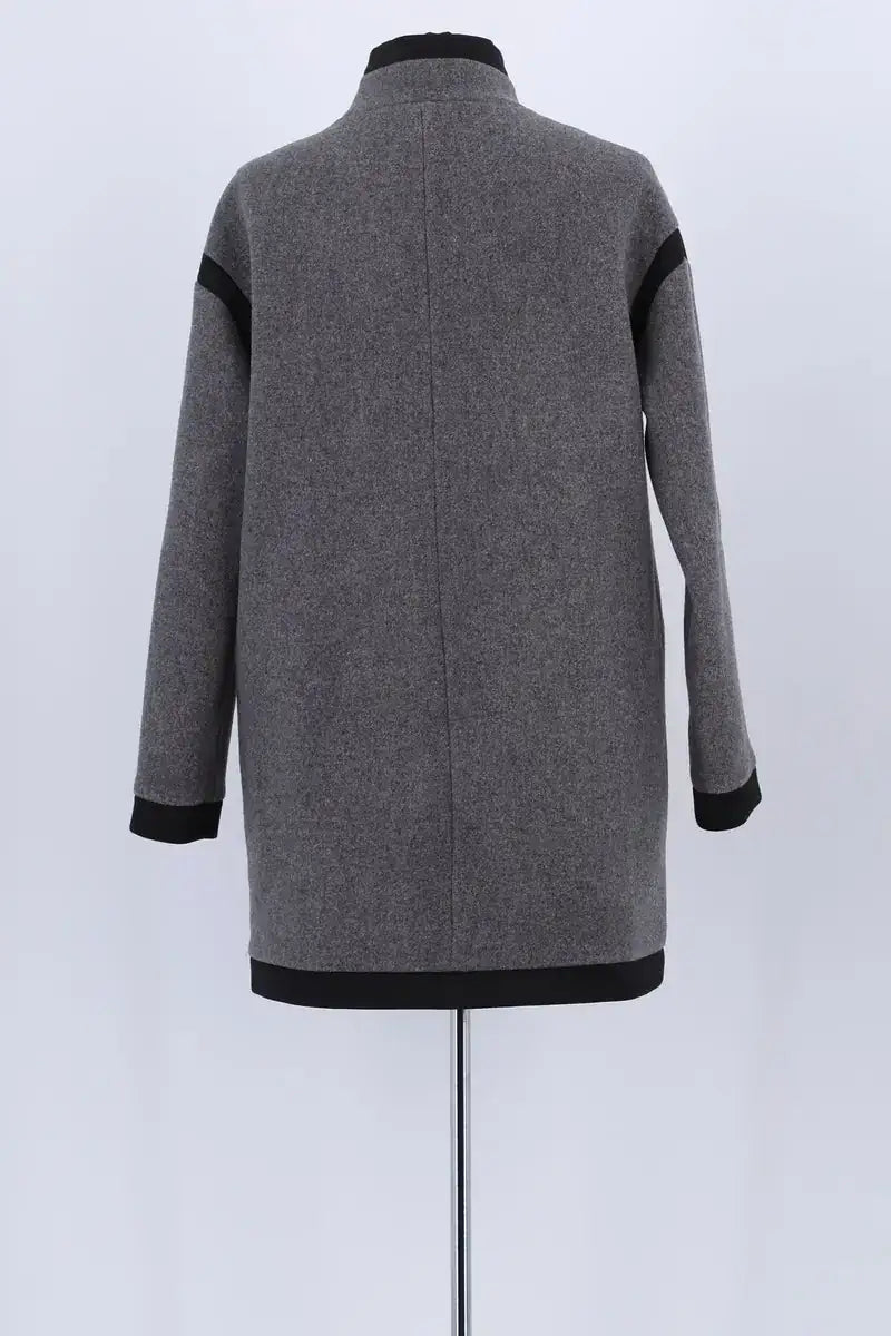 Manteau Claudie Pierlot Anthracite en Laine